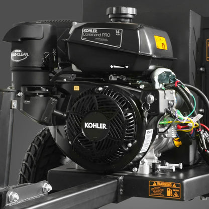 5 inch E-Start KOHLER 429cc 14hp Gasoline Engine Powered Disc Wood Chipper with Taillight ,  P4205