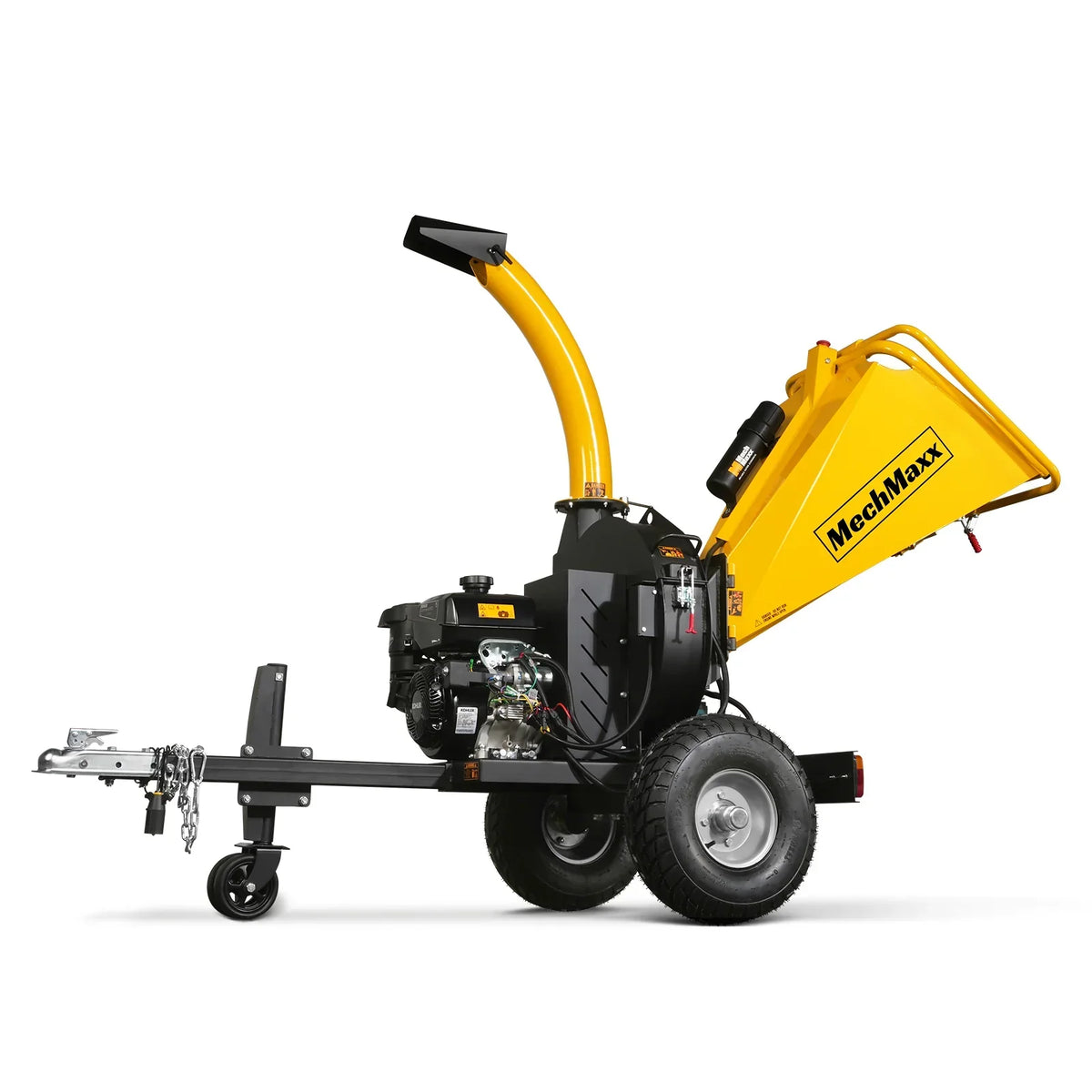 5 inch E-Start KOHLER 429cc 14hp Gasoline Engine Powered Disc Wood Chipper with Taillight ,  P4205