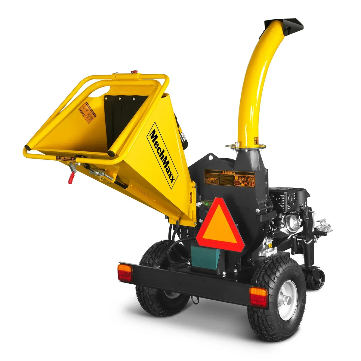 5 inch E-Start KOHLER 429cc 14hp Gasoline Engine Powered Disc Wood Chipper with Taillight ,  P4205