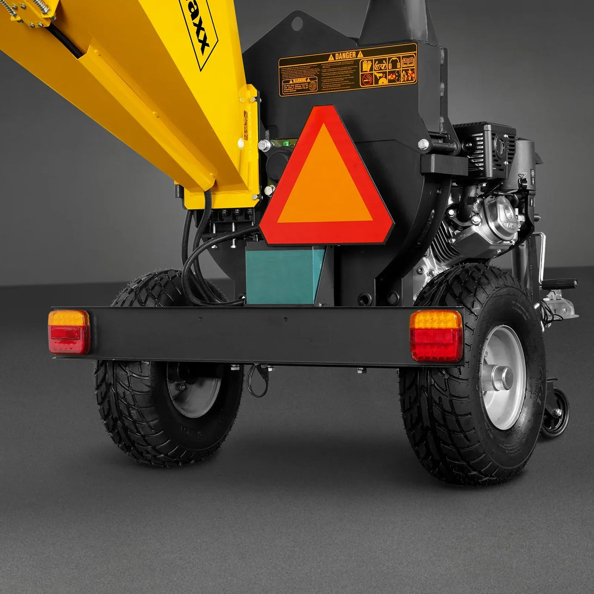 5 inch E-Start KOHLER 429cc 14hp Gasoline Engine Powered Disc Wood Chipper with Taillight ,  P4205