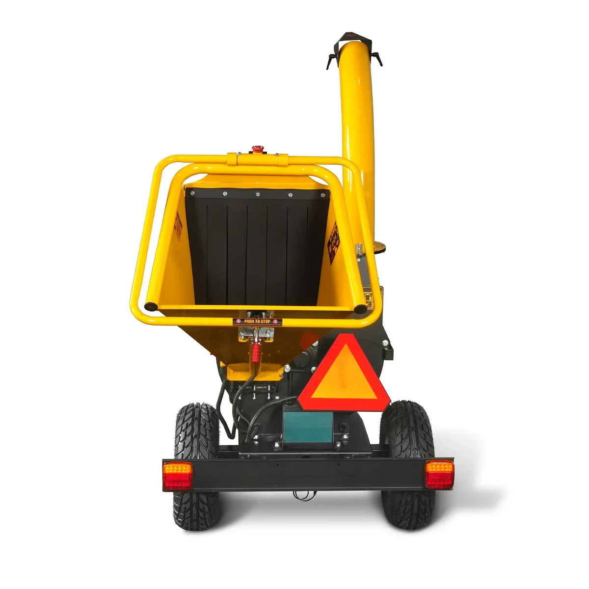 5 inch E-Start KOHLER 429cc 14hp Gasoline Engine Powered Disc Wood Chipper with Taillight ,  P4205