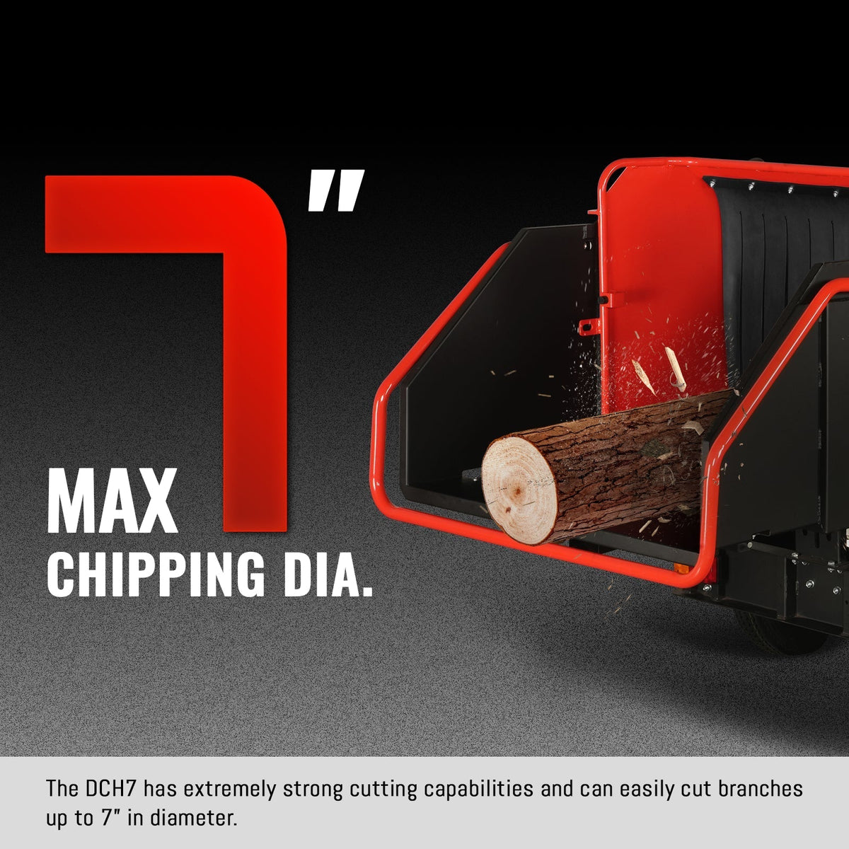 HONDA GX690 22HP 688cc Twin Cylinder Gasoline Engine Powered 7" Hydraulic Feeding Commerical Wood Chipper,  DCH7