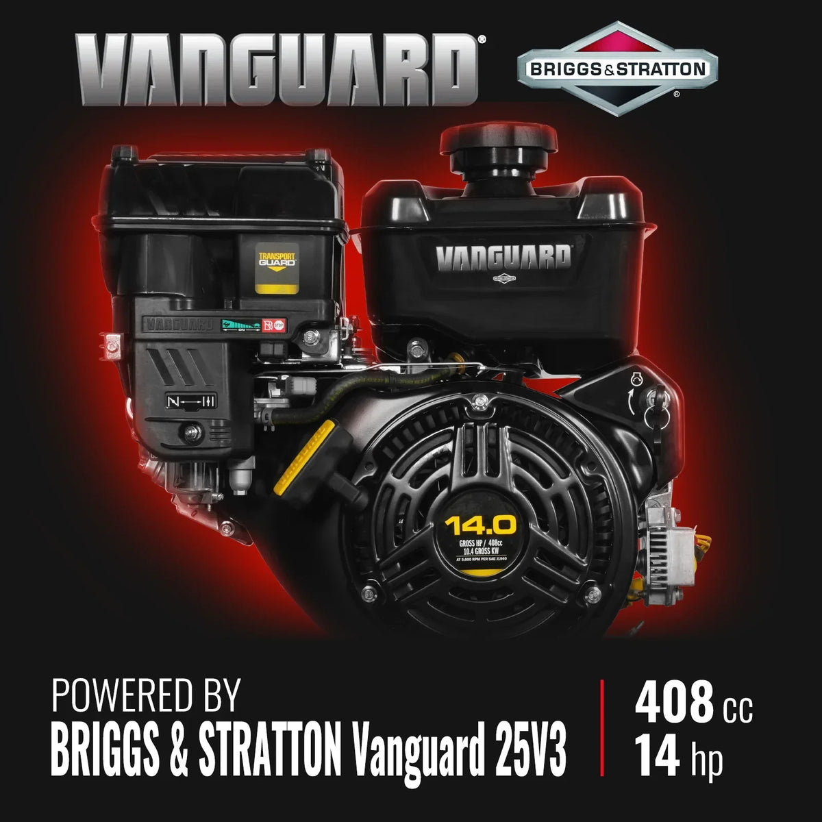 6 inch E-start B&S VANGUARD 408cc 14hp Gasoline Engine Powered Drum Wood Chipper,   P4206