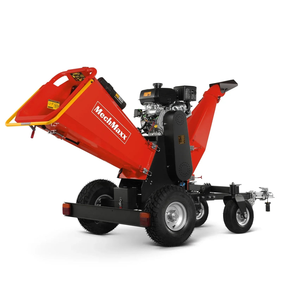 6 inch KOHLER E-Start 429cc 14HP Gas Powered 4 - Wheel Drum Wood Chipper with Taillight ,  B150