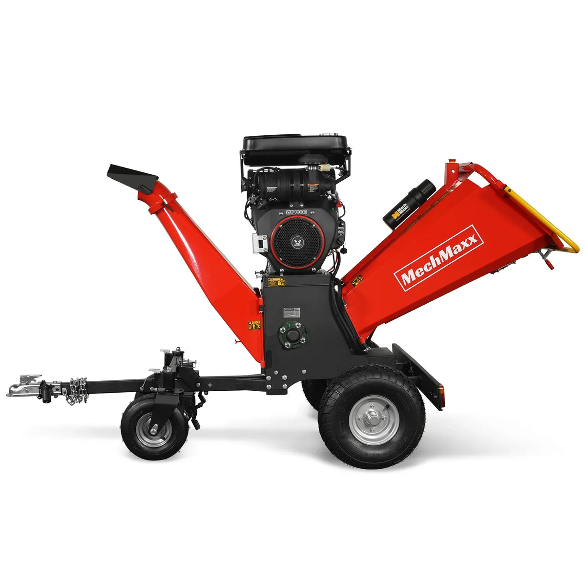 8 inch ZONSEN E-Start 1000cc 35hp Gas Powered 4 - Wheel Drum Wood Chipper with Taillight ,  B200