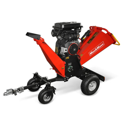 3-Point PTO Stump Grinder & 8 inch ZONSEN E-Start 1000cc 35hp Gas Powered Wood Chipper Bundle, SG24 & B200