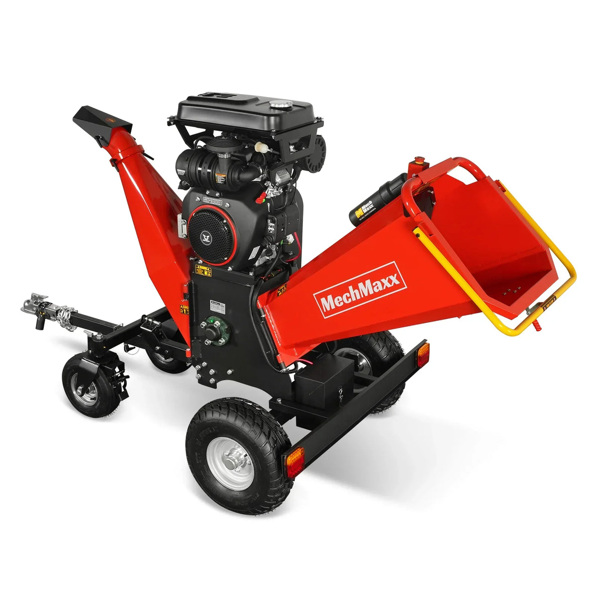3-Point PTO Stump Grinder & 8 inch ZONSEN E-Start 1000cc 35hp Gas Powered Wood Chipper Bundle, SG24 & B200