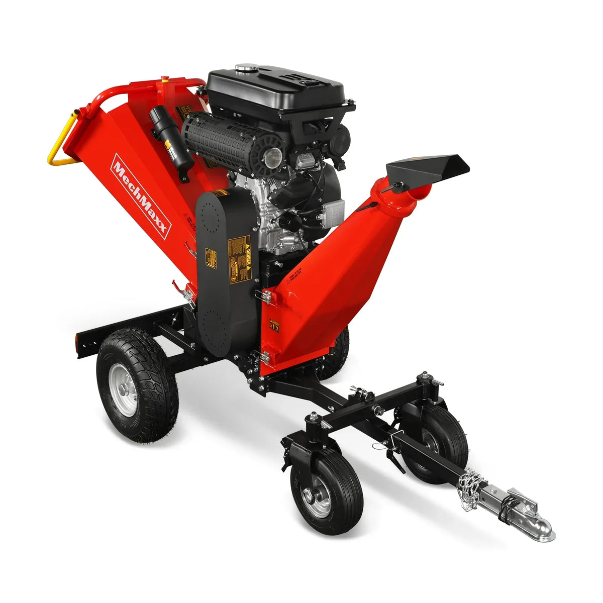 8 inch ZONSEN E-Start 1000cc 35hp Gas Powered 4 - Wheel Drum Wood Chipper with Taillight ,  B200