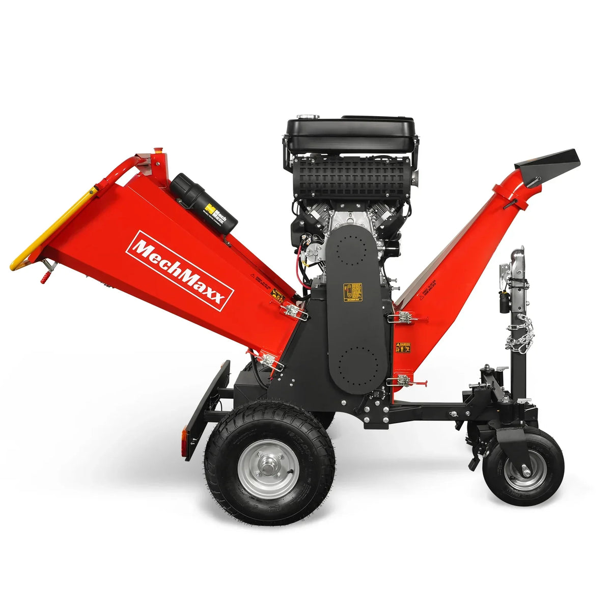 8 inch ZONSEN E-Start 1000cc 35hp Gas Powered 4 - Wheel Drum Wood Chipper with Taillight ,  B200