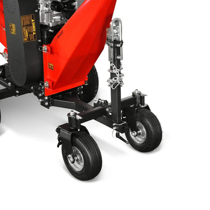 8 inch ZONSEN E-Start 1000cc 35hp Gas Powered 4 - Wheel Drum Wood Chipper with Taillight ,  B200