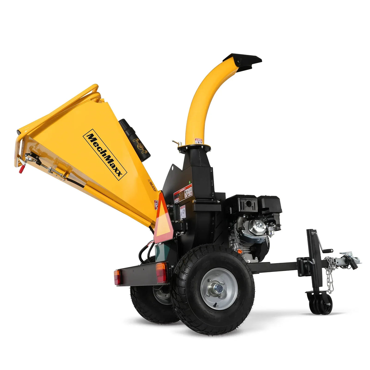 5 inch E-start DUCAR 420cc 15hp Gasoline Engine Powered Disc Wood Chipper with Taillight ,  P4205