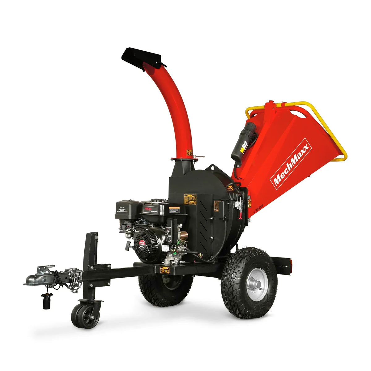 5 inch E-start DUCAR 420cc 15hp Gasoline Engine Powered Disc Wood Chipper with Taillight ,  P4205