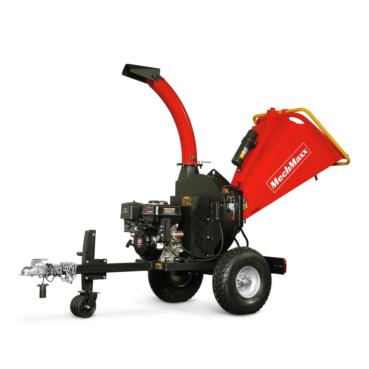 5 inch E-start DUCAR 420cc 15hp Gasoline Engine Powered Disc Wood Chipper with Taillight ,  P4205