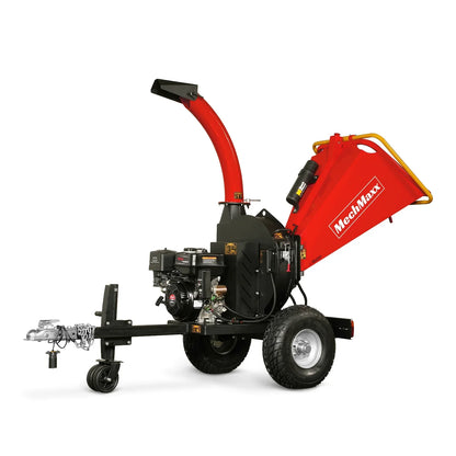5 inch E-start DUCAR 420cc 15hp Gasoline Engine Powered Disc Wood Chipper with Taillight ,  P4205