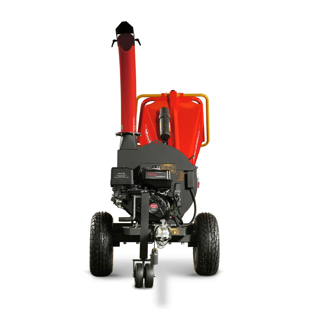 5 inch E-start DUCAR 420cc 15hp Gasoline Engine Powered Disc Wood Chipper with Taillight ,  P4205