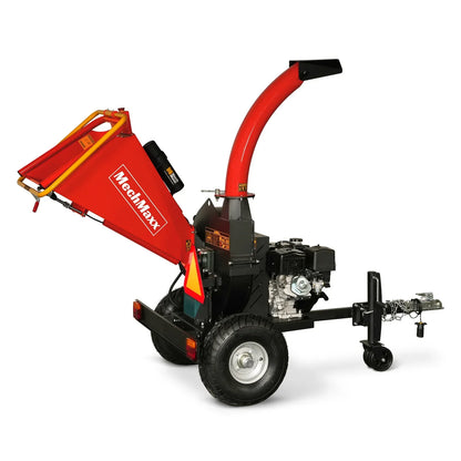 5 inch E-start DUCAR 420cc 15hp Gasoline Engine Powered Disc Wood Chipper with Taillight ,  P4205