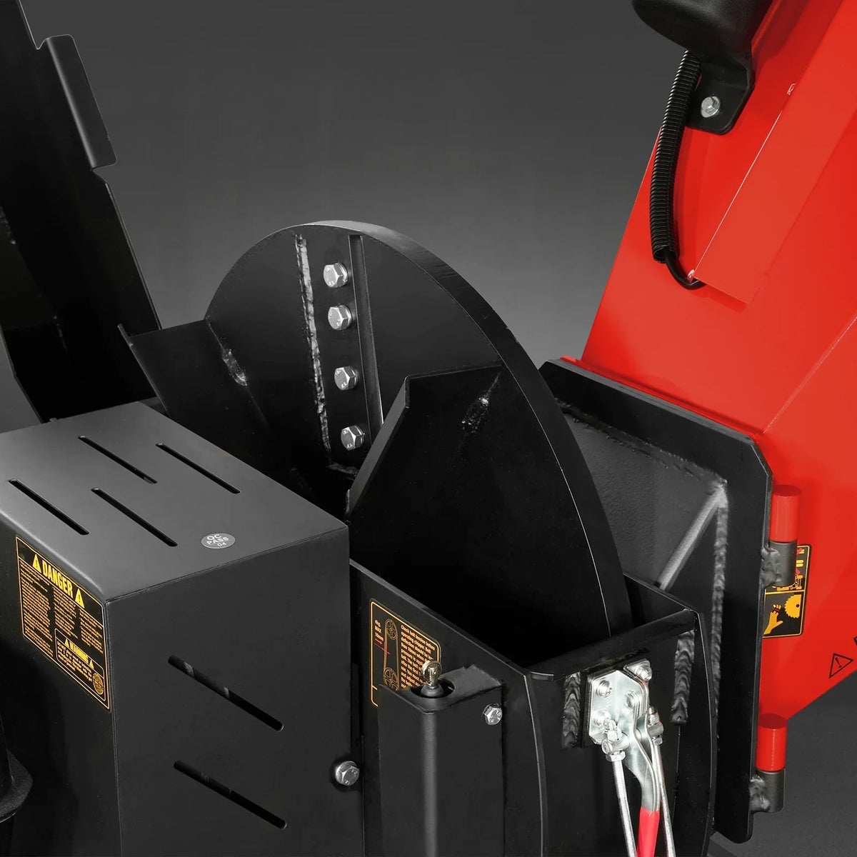 5 inch E-start DUCAR 420cc 15hp Gasoline Engine Powered Disc Wood Chipper with Taillight ,  P4205