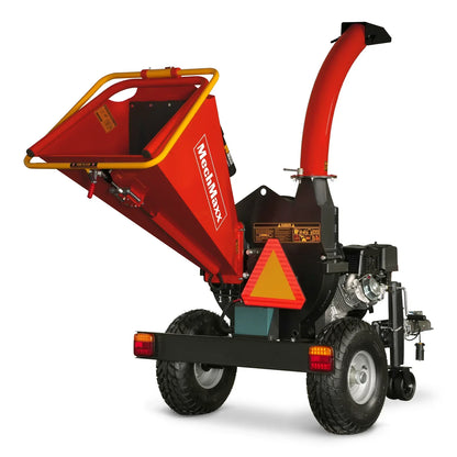 5 inch E-start DUCAR 420cc 15hp Gasoline Engine Powered Disc Wood Chipper with Taillight ,  P4205