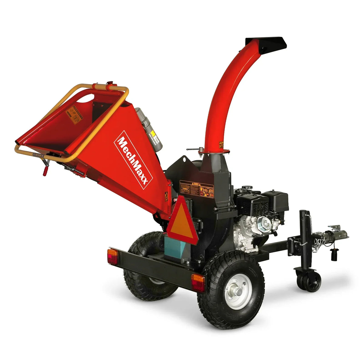 5 inch E-start DUCAR 420cc 15hp Gasoline Engine Powered Disc Wood Chipper with Taillight ,  P4205