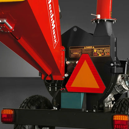 5 inch E-start DUCAR 420cc 15hp Gasoline Engine Powered Disc Wood Chipper with Taillight ,  P4205
