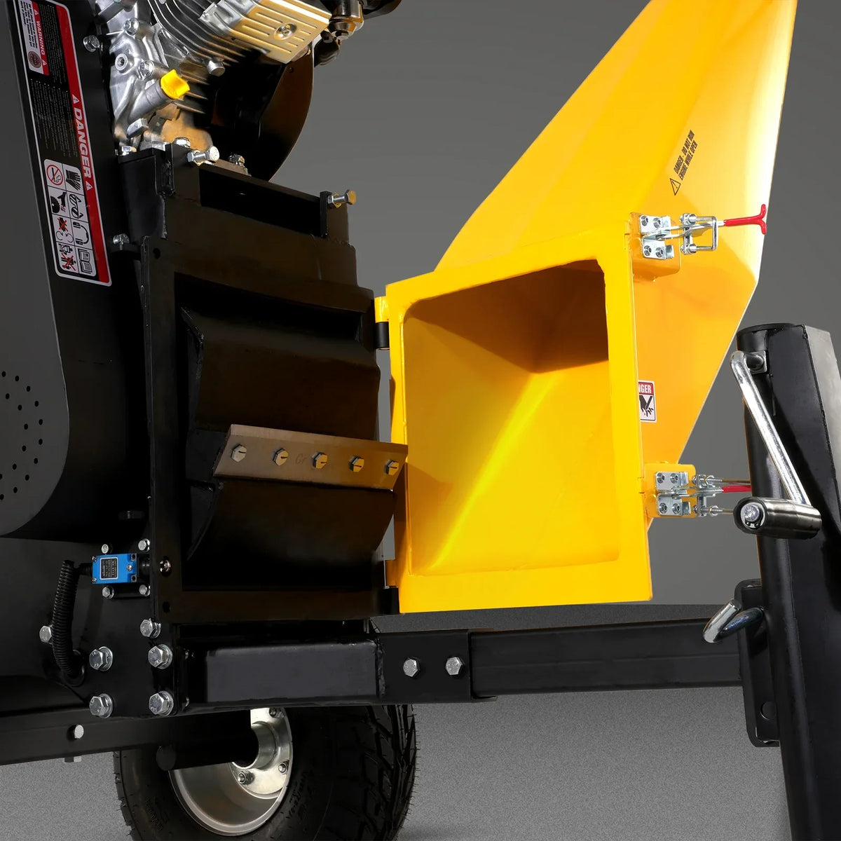 6 inch E-start B&S VANGUARD 408cc 14hp Gasoline Engine Powered Drum Wood Chipper,   P4206