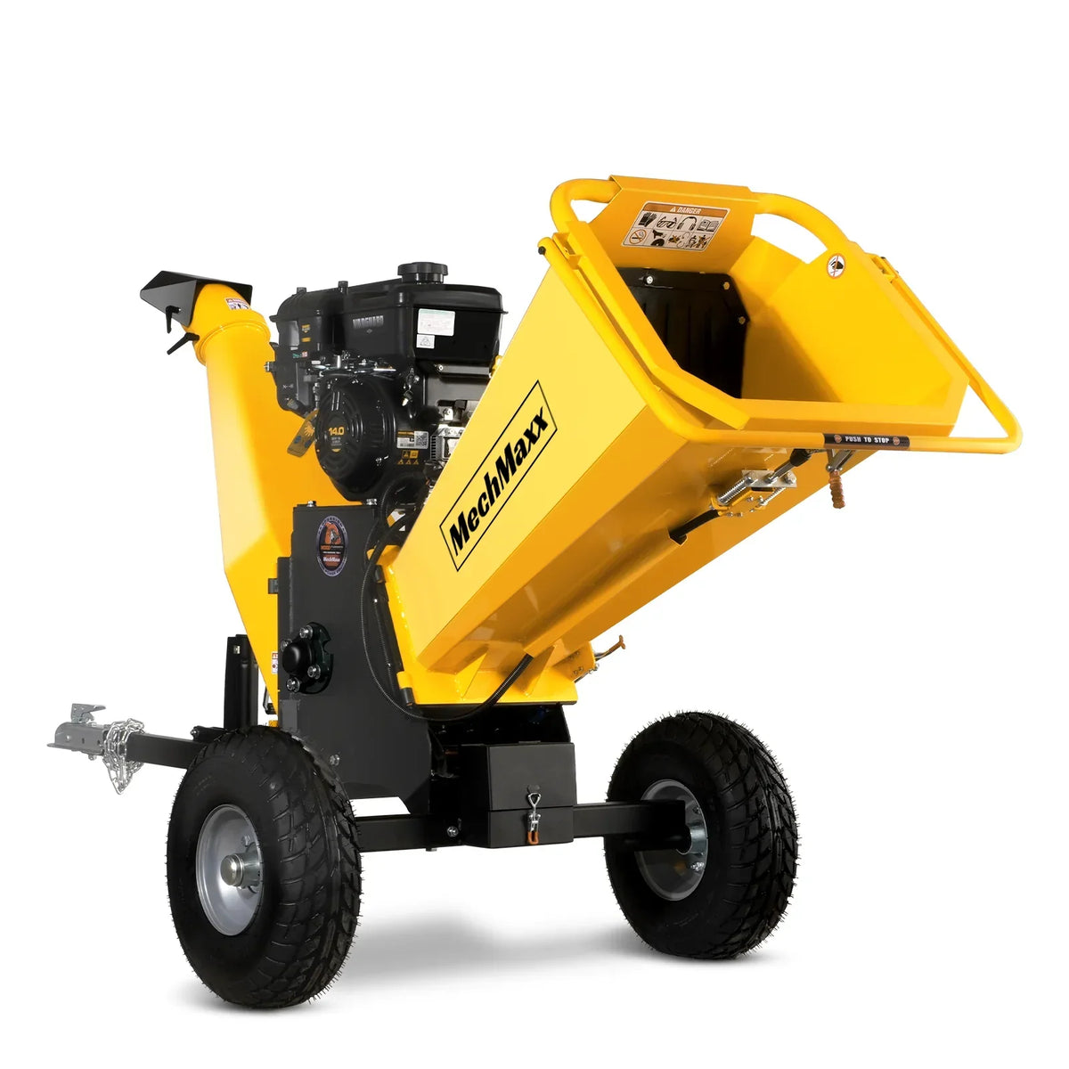 6 inch E-start B&S VANGUARD 408cc 14hp Gasoline Engine Powered Drum Wood Chipper,   P4206