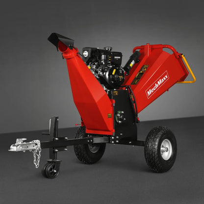 6 inch E-start B&S VANGUARD 408cc 14hp Gasoline Engine Powered Drum Wood Chipper ,  P4206