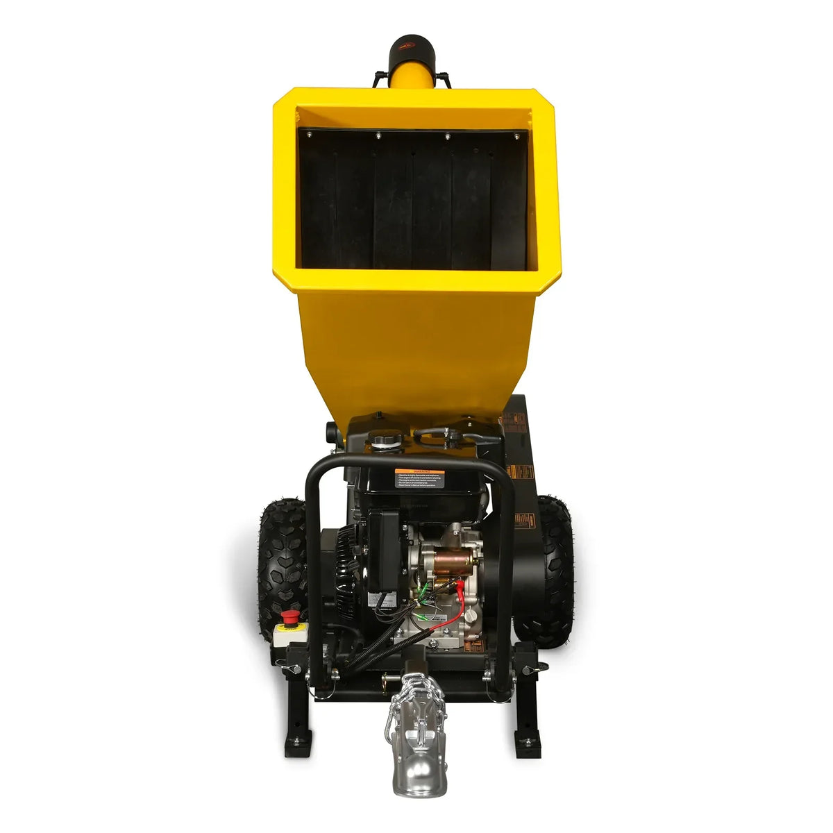 5 inch E-start DUCAR 420cc 15hp Gasoline Engine Powered Drum Wood Chipper with Towbar ,  PGS1500