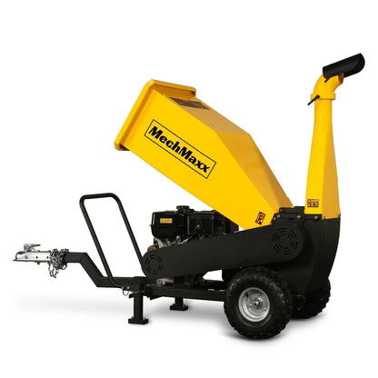 5 inch E-start DUCAR 420cc 15hp Gasoline Engine Powered Drum Wood Chipper with Towbar ,  PGS1500
