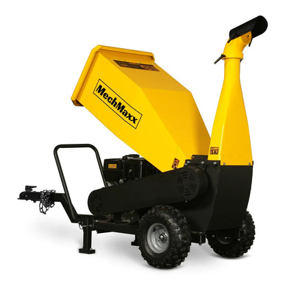 5 inch E-start DUCAR 420cc 15hp Gasoline Engine Powered Drum Wood Chipper with Towbar ,  PGS1500