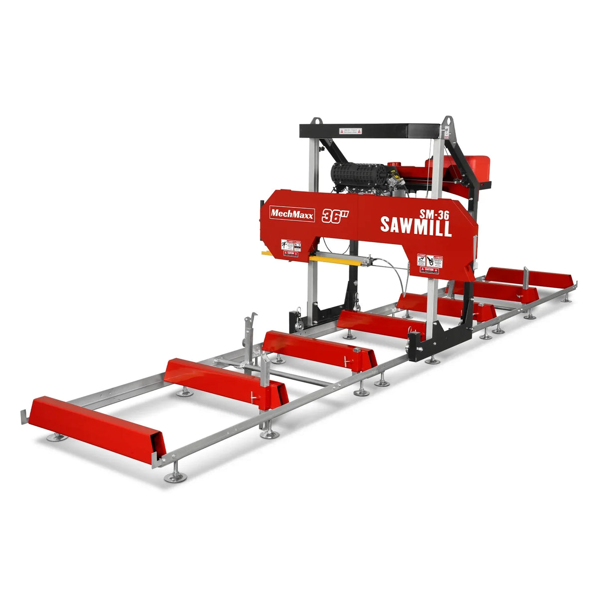 36" MAX Portable Sawmill,  25HP 750cc ZONSEN V-Twin Engine,  36" Board Width,  20' Track Length,  (10 x Blades Included),  SM-36MAX
