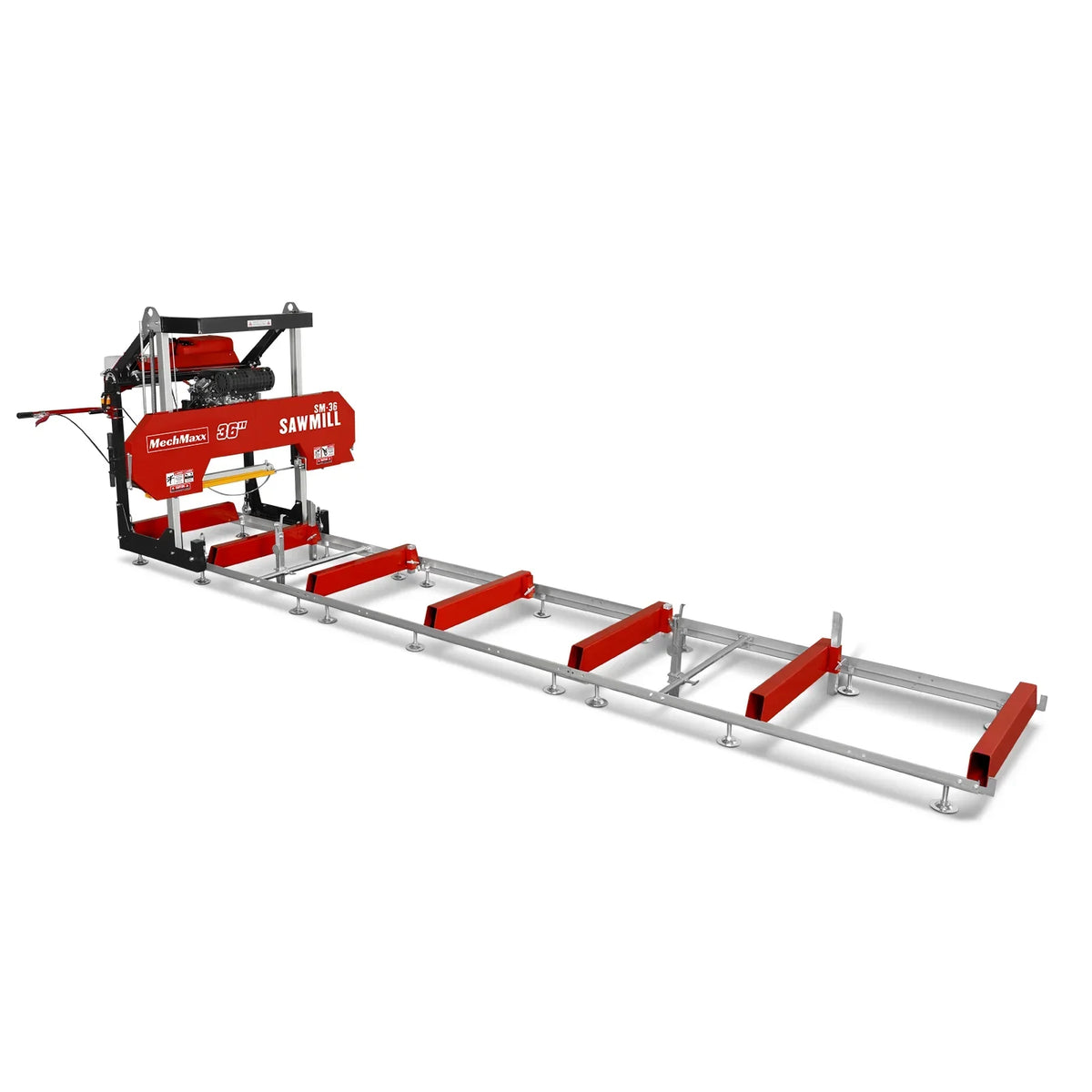 36" MAX Portable Sawmill,  25HP 750cc ZONSEN V-Twin Engine,  36" Board Width, 20' Track Length, SM-36MAX