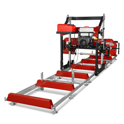 36" MAX Portable Sawmill,  25HP 750cc ZONSEN V-Twin Engine,  36" Board Width,  20' Track Length,  (10 x Blades Included),  SM-36MAX